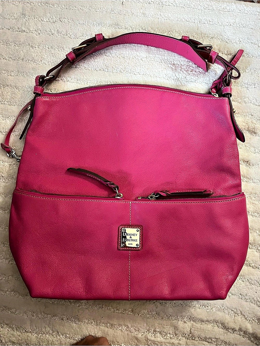 Dooney & Bourke Pink Leather Shoulder Bag